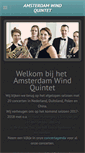 Mobile Screenshot of amsterdamwindquintet.nl